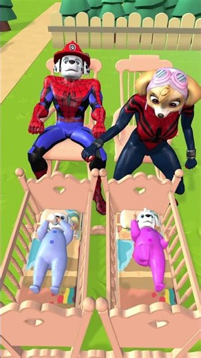 PAW Patrol: Best Scenes ► Baby Marshall & Baby Skye #shorts #funny #pawpatroll #viralshort