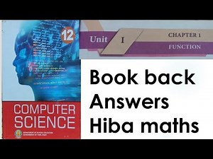 12th computer science unit 1 functions book back answers