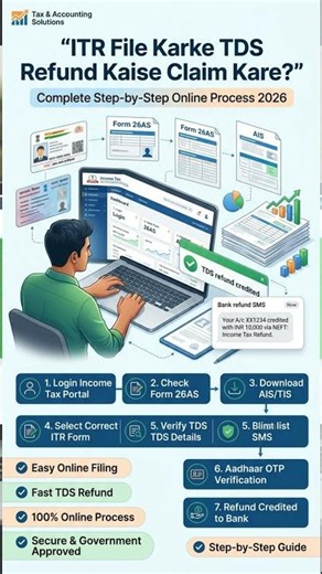 ITR File Karke TDS Refund Kaise Le? | Complete Online Process 2026