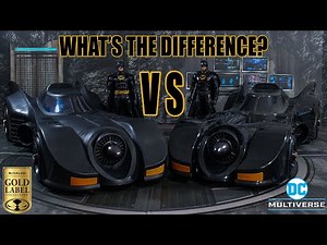 1989 Batman and Batmobile Mcfarlane Toys Gold Label