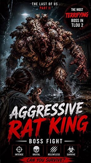 Can You Survive the Rat King? 😱 | The Last of Us Part II Boss Fight