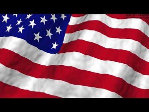 【動画素材】風にゆらめくアメリカの国旗（星条旗） American Flag Wave