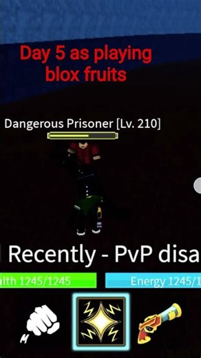 Day 5 as playing blox fruits #shorts #roblox