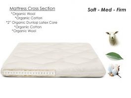 Celestia Organic Latex Mattress Topper - Latex And Wool Mattress Topper - The Futon Shop