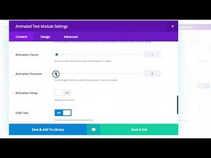 Animated Text Module for Divi