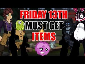 AQW Must Get Friday 13th Items! | Boss Drops - AC Tagged - Merge Shops - 0.1% Drop and More!