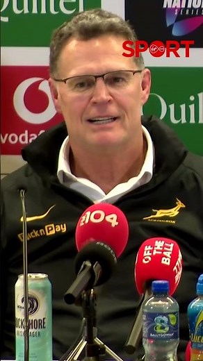 Sprinkboks Head Coach Rassie Erasmus Explains Viral Thumbs-Up