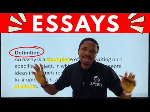 Essay in English: Master Narrative, Expository & Argumentative Essays - (WAEC & JAMB 2026)