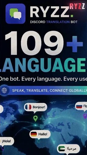 RYZZ AI Discord Bot: Translate 109+ Languages Instantly | #discordbot #ai #discord