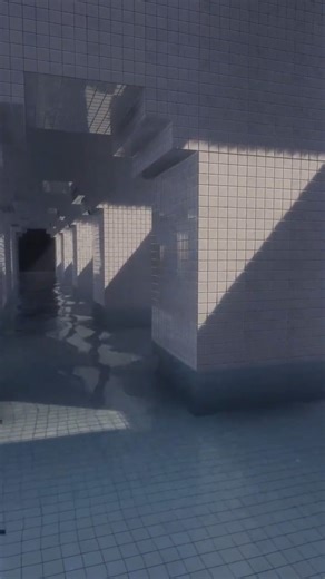 Backrooms Poolrooms revamped in Minecraft #minecraft #shorts #minecraftbackrooms #backrooms