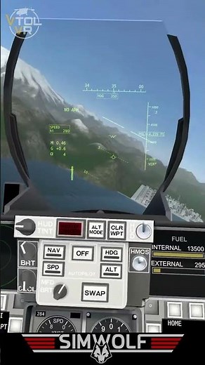 Flying over the sea in Virtual Reality with #vtolvr #flightsimulator by SIMWOLF #simwolf