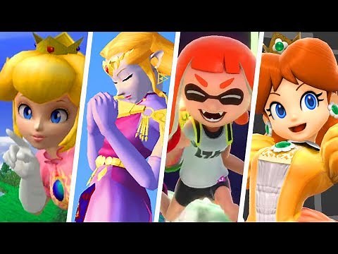 Evolution of Nintendo Girls in Super Smash Bros. Games (1999 - 2018)