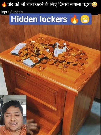 🔥Hidden Locker Design Idea | DIY Smart Safe Box #diy #shorts #woodworking