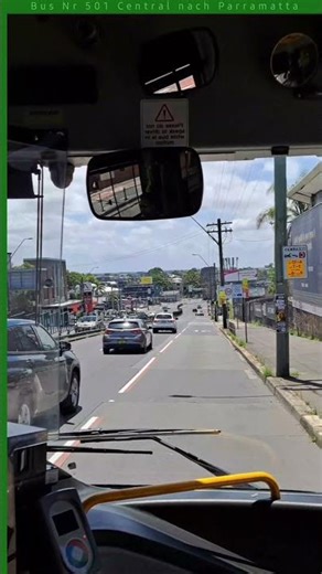Sydney Bus 501 ride Fahrt Central to Parramatta 21