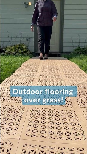 Can you put Outdoor Flooring Tiles over Grass?
