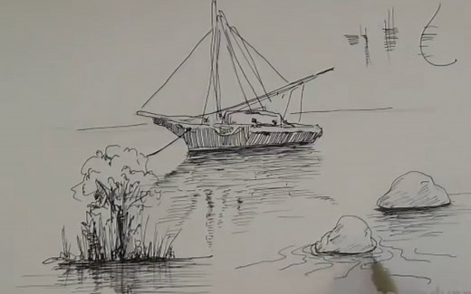 【干货】【钢笔速写·Alphonso Dunn】如何画水中的倒影