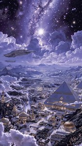 Empire of the Violet Sun 🟣⚡ In a reborn Egypt orbiting a dying star, cities of crystal pyramids pulse with mystic purple energy. Quantum portals hum with transported minds, while spacecraft shaped like ancient deities soar above. Every circuit, soul, and stone obeys the will of the violet force. #scifi #sciencefiction #intergalactic #futureegypt #aiart #scififantasy #advancedcivilization #alienempire #pharaohs #pyramids #quantumtravel #advancedtechnology #galacticempire #spaceopera | Inter.Gala