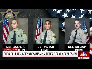 ‘Military-style' grenade is missing after explosion killed 3 LASD deputies