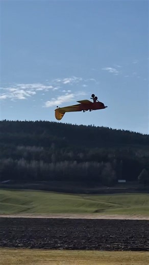 Spacewalker inverted pass right into landing #rcplane