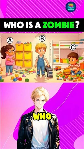 Who is a zombie? #riddles #quiz #shorts
