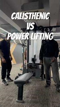 Cali athlete vs power lifter who’s workout was harder? #calisthenics #powerlifting #youtubeshorts