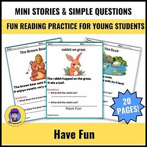 Mini stories & simple questions: fun reading practice