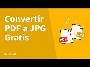 Cómo convertir PDF a JPG con Smallpdf