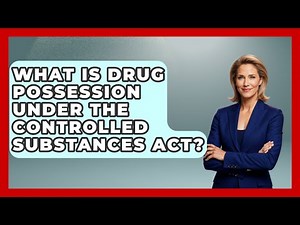 What Is Drug Possession Under The Controlled Substances Act? - Law Enforcement Insider