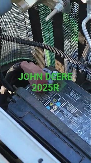 John Deere 2025R battery how to replace preview