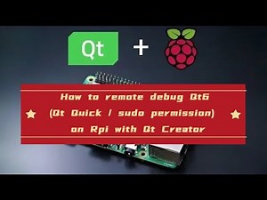 How to remote debug Qt6 (Qt Quick / sudo permission) on Rpi with Qt Creator
