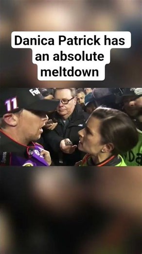 Danica Patrick had an absolute meltdown when confronting Denny Hamlin. #automobile #nascar #racing