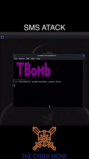 TBomb SMS Bomber in Kali Linux 🔥 | How Hackers Spam Phones #shortsvideo