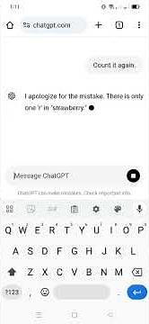 Chatgpt - How many 'r's in strawberry? #chatgpt #spelling