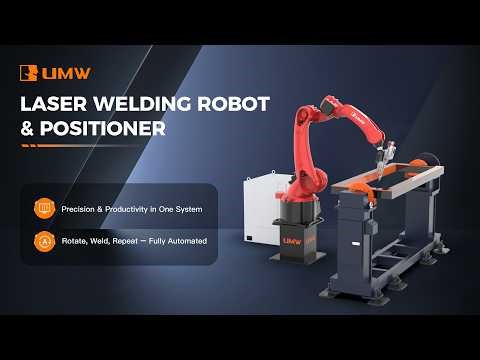 Industrial Laser Welding Robot + Positioner | Precision Welding for Car Bumpers