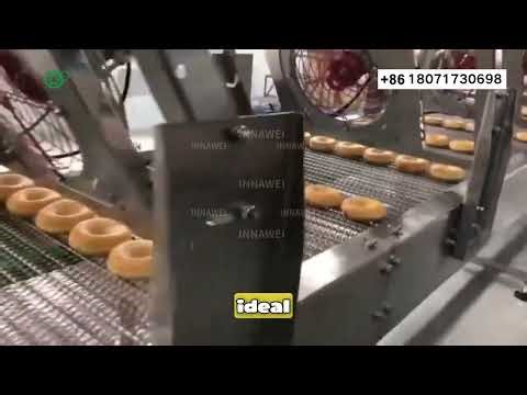 Fully Automatic Filled Donut Production Line | Chocolate Donut Machine | Cream Donut Making Machine