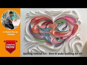 Quilling tutorial - How to make quilling art 03