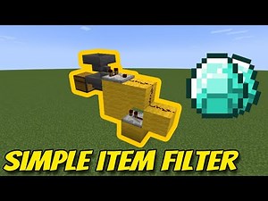 How to Build an Item Filter in Minecraft [1.19]