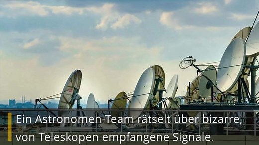 Teleskop empfängt Funksignal aus dem All
