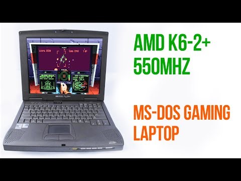 AMD K6 2+ MS-DOS retrograming laptop (HP Pavilion N3410) | Ep 03