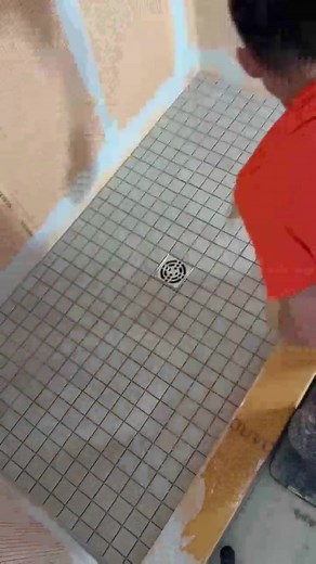 How to install tile on a shower floor #diy #tile #shower #mosaic | Pipkin