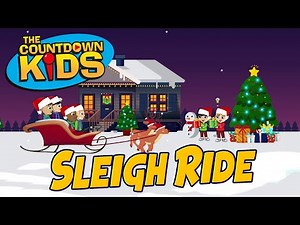 Sleigh Ride - The Countdown Kids | 🎄 Christmas Songs & Holiday Music 🎅 | Lyric Video