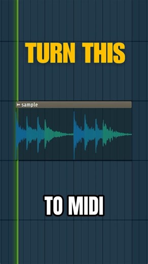 Extract MIDI from Samples in FL Studio #convert