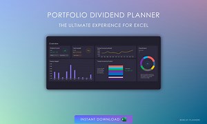 Portfolio Dividend Planner & Tracker for Excel | Investing | Stocks | Funds | ETFS | Finance Spreadsheet | Journal | Stock Dashboard - Etsy