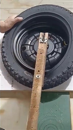 Portable Car Tire Installation Tool.
