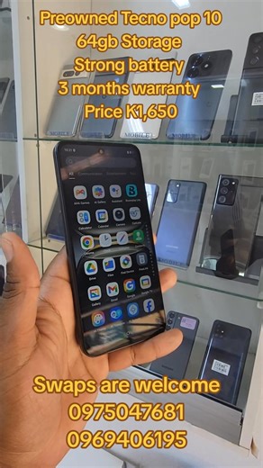 Preowned Tecno pop 10 64gb 3gb ram 3 months warranty Excellent condition 5000mAh Battery Excellent camera Android 15 ✓SWAPS ARE WELCOME Shop Deals with Warranty & Recepit Leeds complex shop 54 .opposite old dapp.cha cha cha road ✆Call/text/Whatsapp ℡ 0969406195/0975047681 | Michael Ismail