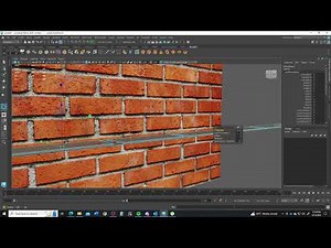 Modeling a Brick Wall in Maya 2024, Part 1