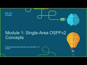Module 1 Single-Area OSPFv2 Concepts