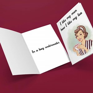 Dark Humor Greeting Card | Inappropriate Gifts | True Crime | I Like My Men How I Like My Tea Vulgar Card - Etsy
