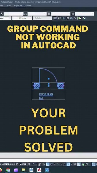 AutoCAD Group Command Not Working How To Fix #shorts