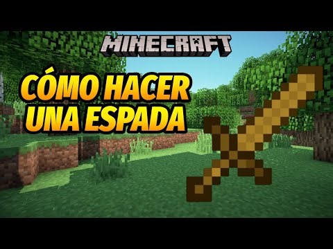 🤑 Como hacer una ESPADA de madera en Minecraft 😈